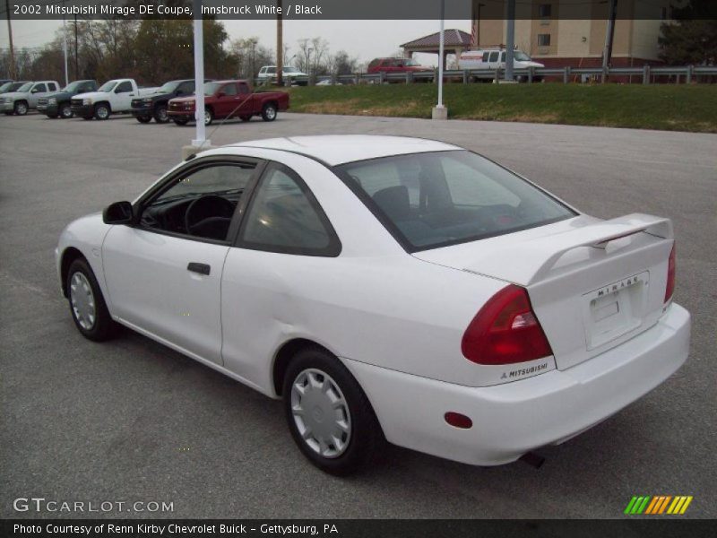 Innsbruck White / Black 2002 Mitsubishi Mirage DE Coupe