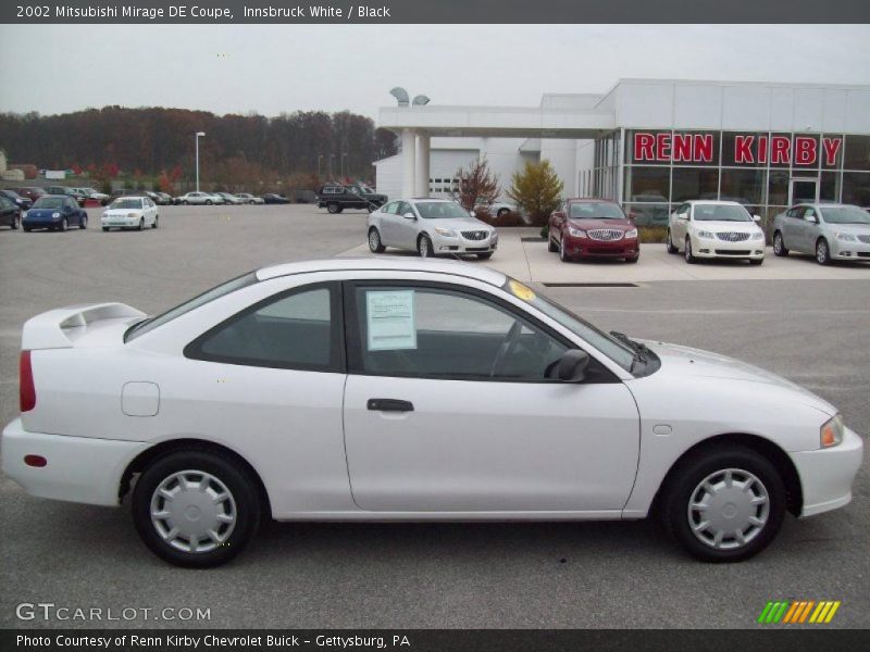 Innsbruck White / Black 2002 Mitsubishi Mirage DE Coupe
