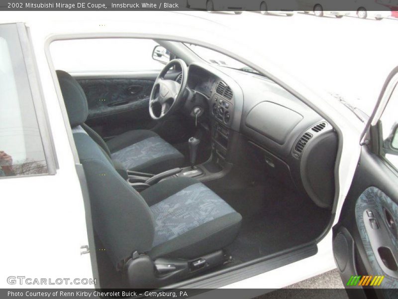 Innsbruck White / Black 2002 Mitsubishi Mirage DE Coupe