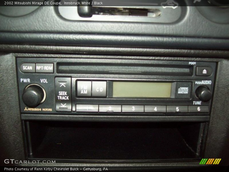 Innsbruck White / Black 2002 Mitsubishi Mirage DE Coupe