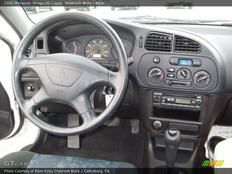 Innsbruck White / Black 2002 Mitsubishi Mirage DE Coupe