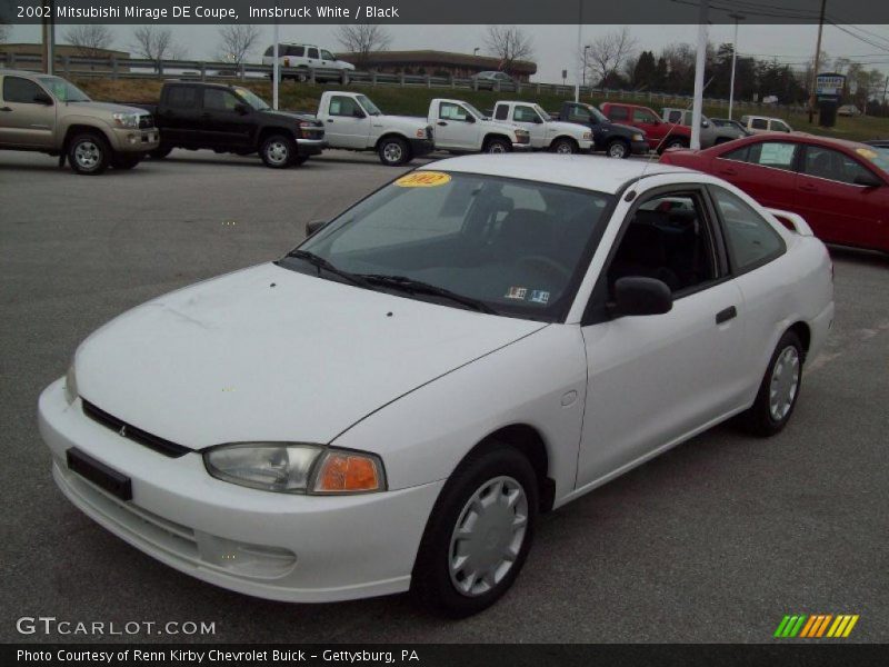 Innsbruck White / Black 2002 Mitsubishi Mirage DE Coupe