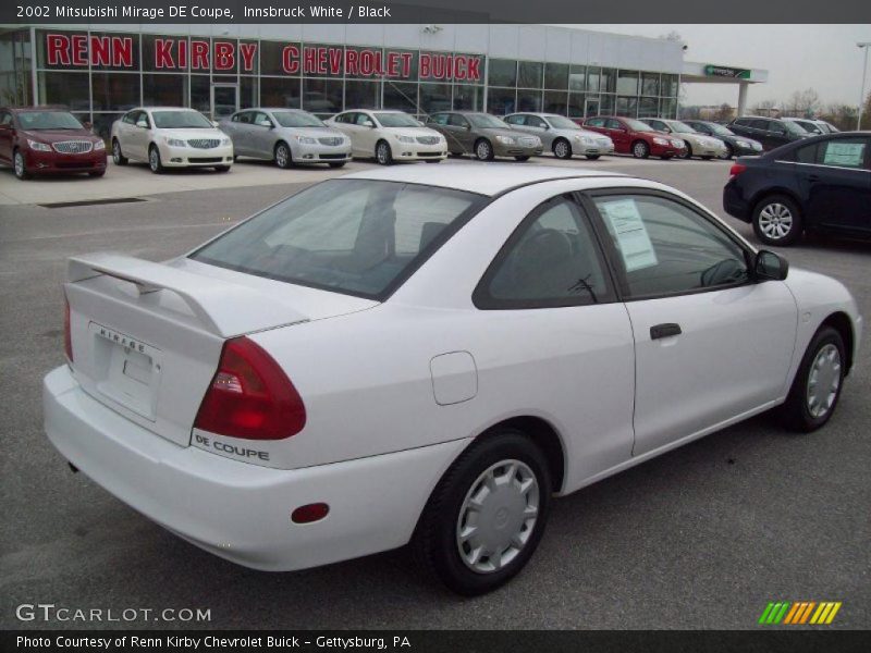 Innsbruck White / Black 2002 Mitsubishi Mirage DE Coupe