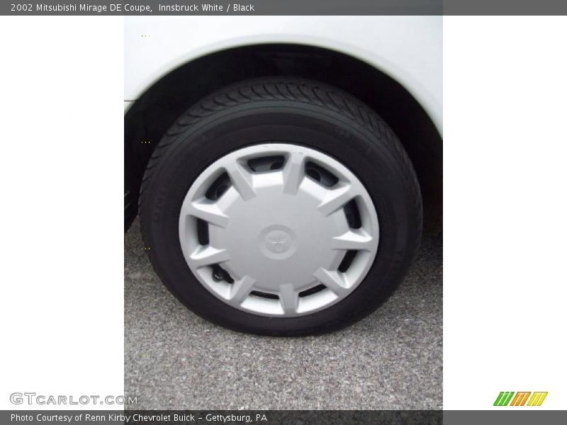 Innsbruck White / Black 2002 Mitsubishi Mirage DE Coupe