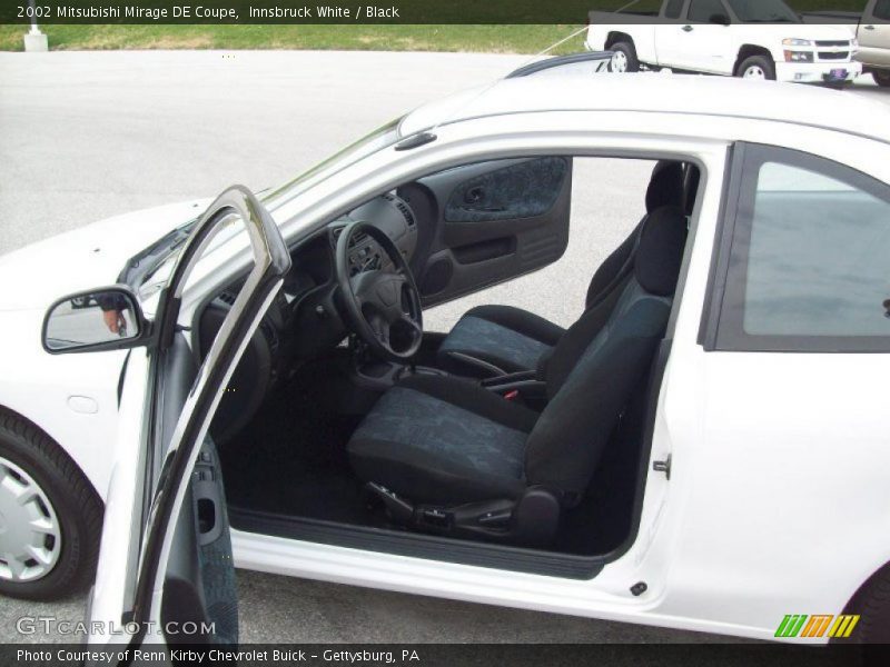 Innsbruck White / Black 2002 Mitsubishi Mirage DE Coupe