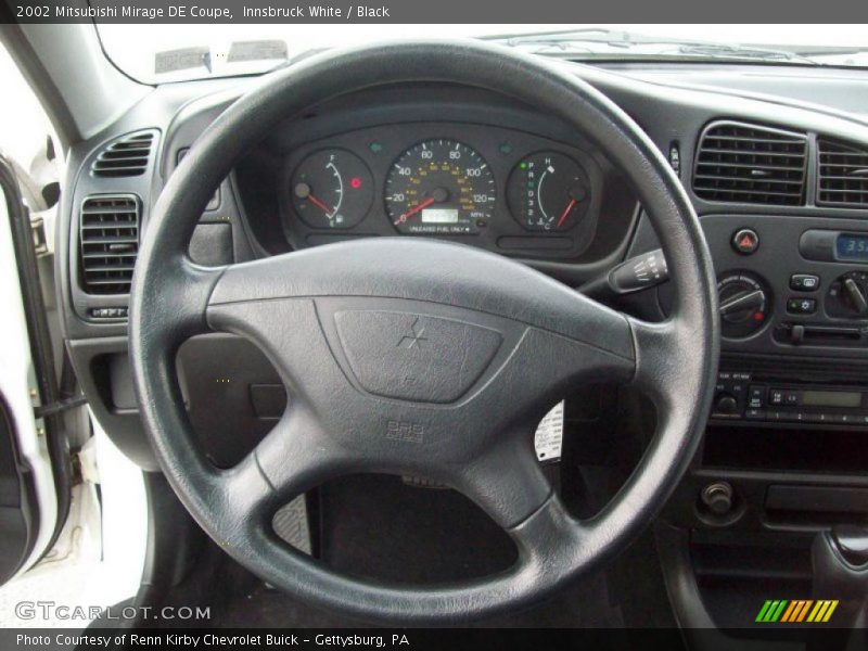 Innsbruck White / Black 2002 Mitsubishi Mirage DE Coupe
