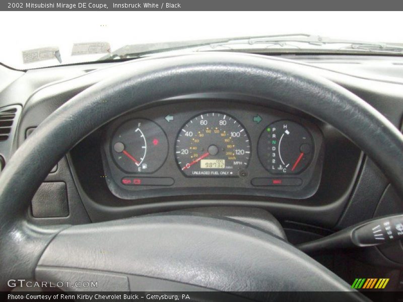 Innsbruck White / Black 2002 Mitsubishi Mirage DE Coupe