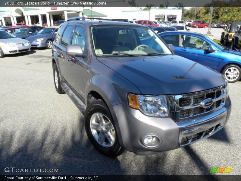 Tungsten Grey Metallic / Stone 2008 Ford Escape Hybrid