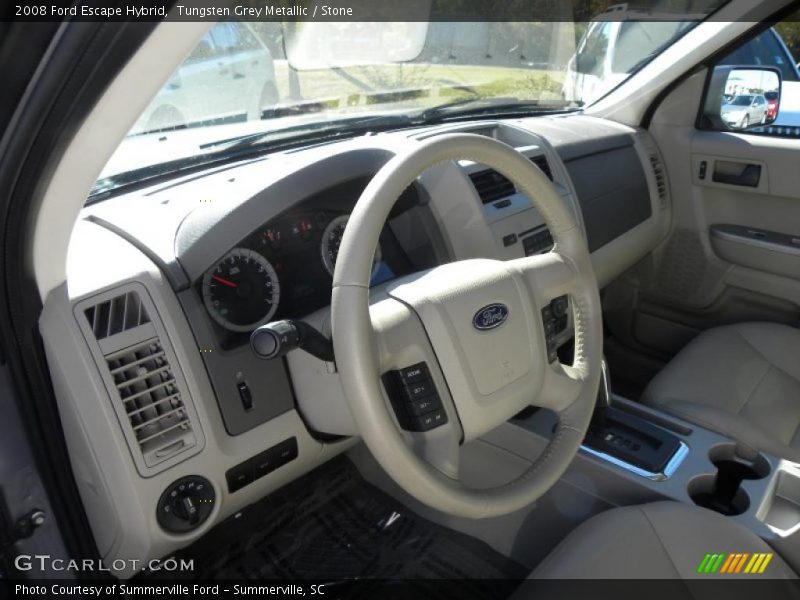 Tungsten Grey Metallic / Stone 2008 Ford Escape Hybrid