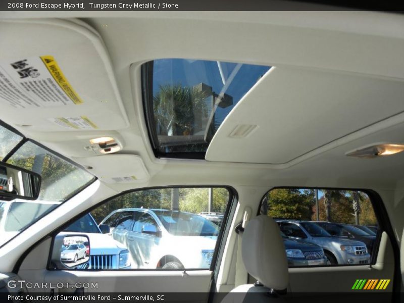 Tungsten Grey Metallic / Stone 2008 Ford Escape Hybrid