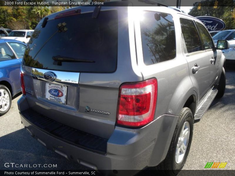 Tungsten Grey Metallic / Stone 2008 Ford Escape Hybrid
