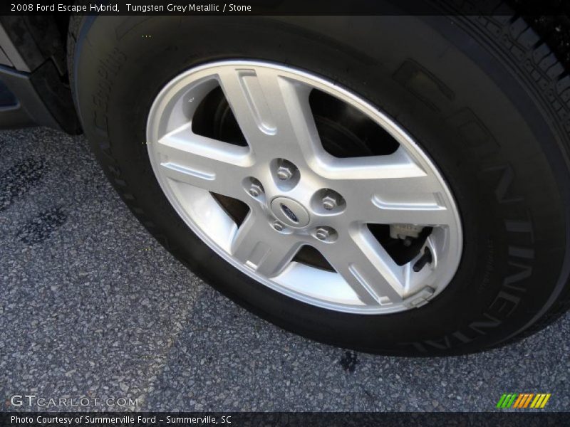 Tungsten Grey Metallic / Stone 2008 Ford Escape Hybrid
