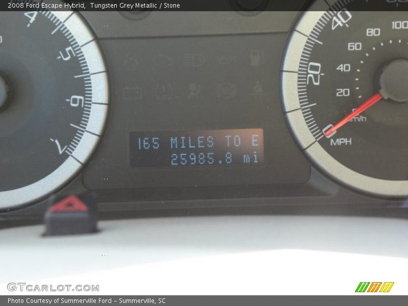 Tungsten Grey Metallic / Stone 2008 Ford Escape Hybrid