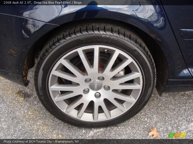 Deep Sea Blue Pearl Effect / Beige 2008 Audi A3 2.0T