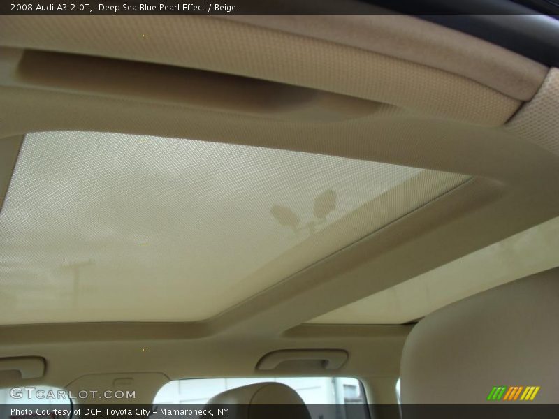 Deep Sea Blue Pearl Effect / Beige 2008 Audi A3 2.0T