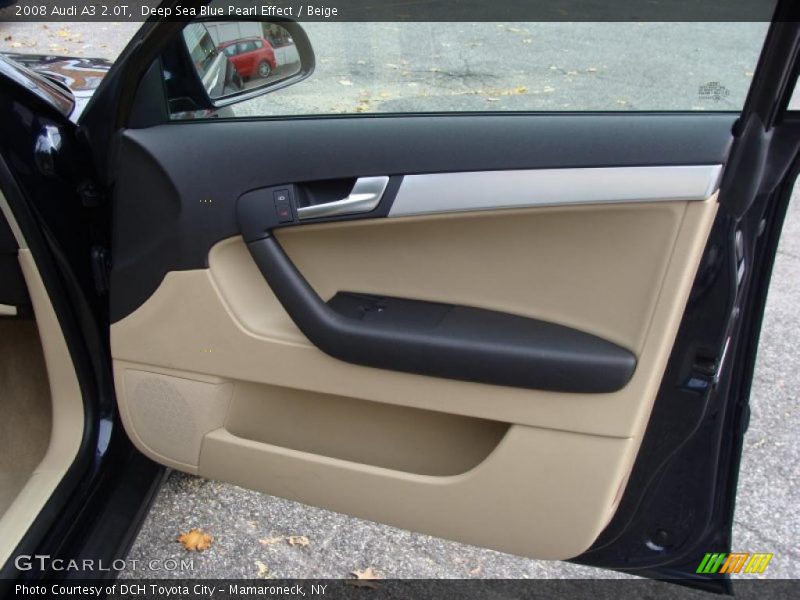 Deep Sea Blue Pearl Effect / Beige 2008 Audi A3 2.0T