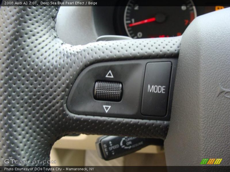 Deep Sea Blue Pearl Effect / Beige 2008 Audi A3 2.0T