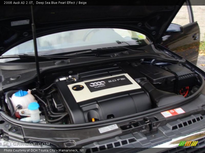 Deep Sea Blue Pearl Effect / Beige 2008 Audi A3 2.0T