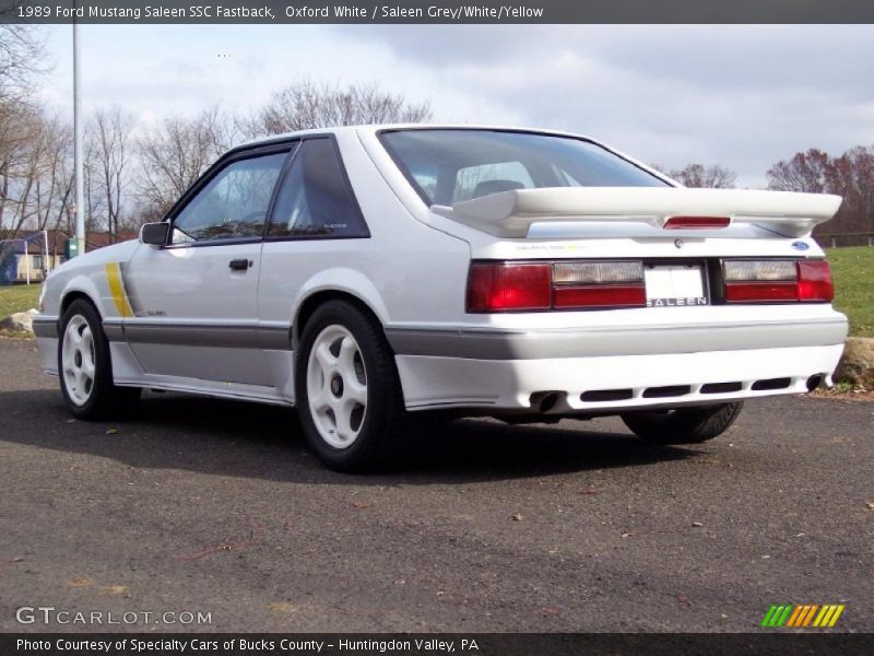  1989 Mustang Saleen SSC Fastback Oxford White