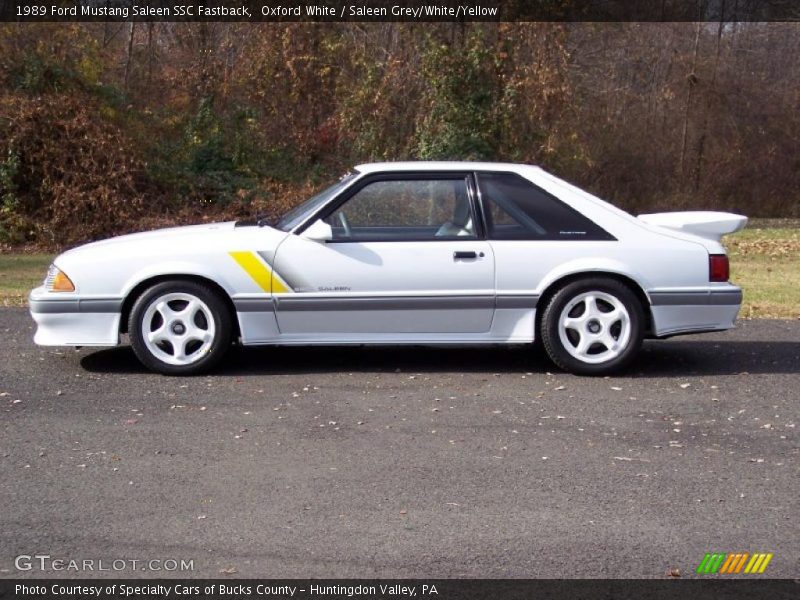  1989 Mustang Saleen SSC Fastback Oxford White
