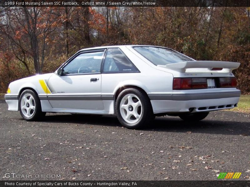  1989 Mustang Saleen SSC Fastback Oxford White