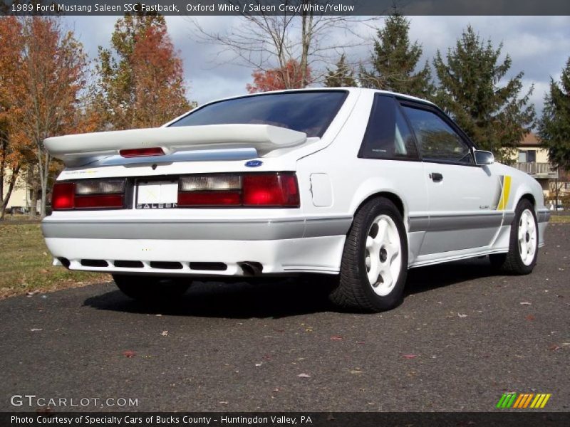  1989 Mustang Saleen SSC Fastback Oxford White