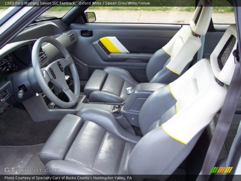  1989 Mustang Saleen SSC Fastback Saleen Grey/White/Yellow Interior