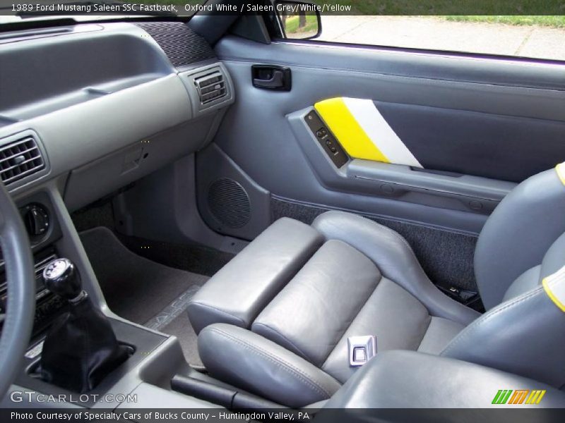  1989 Mustang Saleen SSC Fastback Saleen Grey/White/Yellow Interior