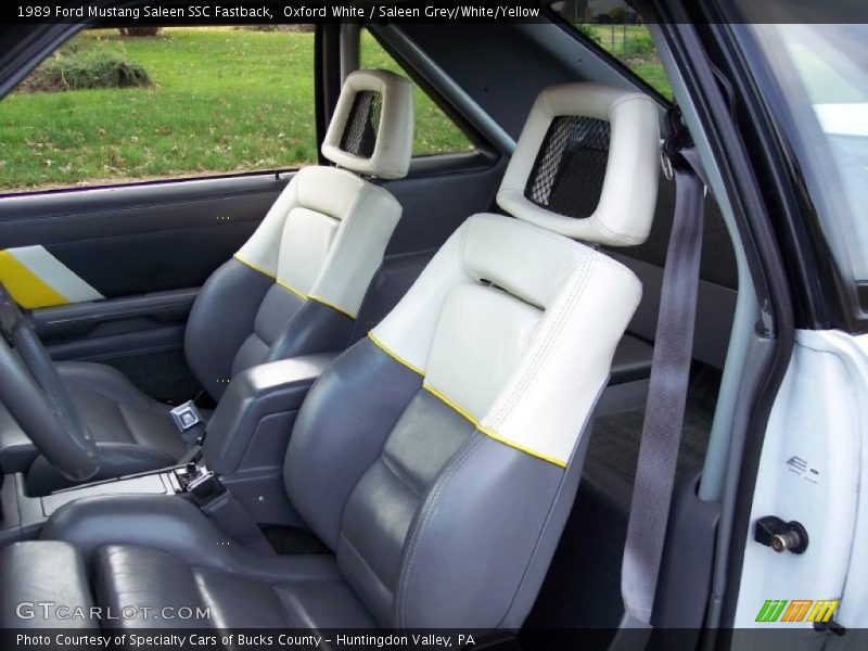  1989 Mustang Saleen SSC Fastback Saleen Grey/White/Yellow Interior