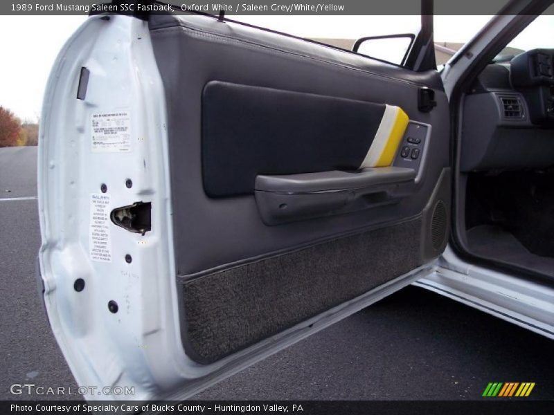 Door Panel of 1989 Mustang Saleen SSC Fastback