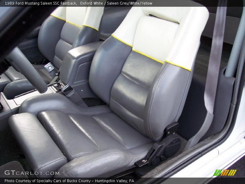  1989 Mustang Saleen SSC Fastback Saleen Grey/White/Yellow Interior