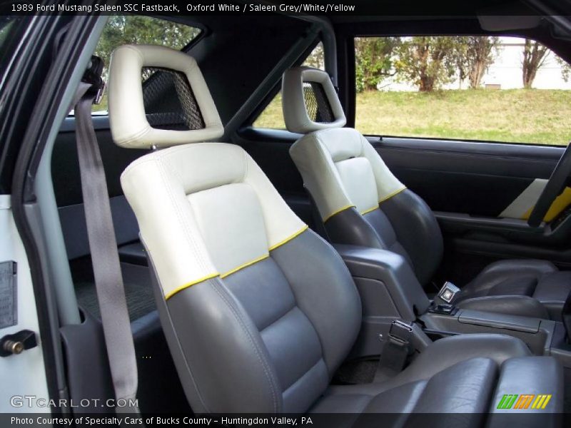  1989 Mustang Saleen SSC Fastback Saleen Grey/White/Yellow Interior