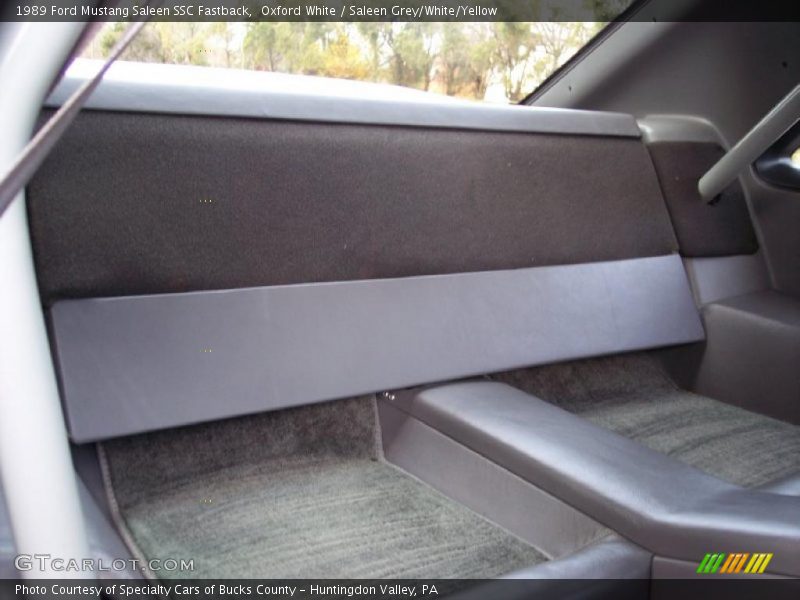  1989 Mustang Saleen SSC Fastback Saleen Grey/White/Yellow Interior