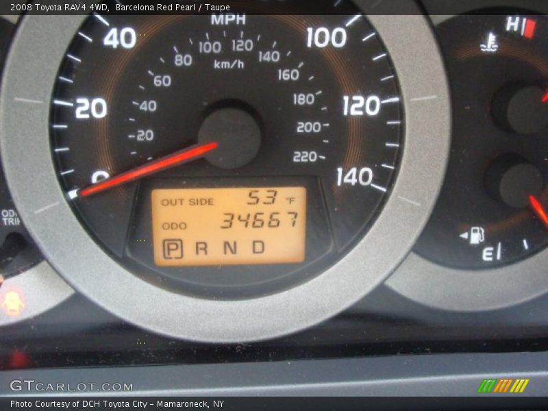 Barcelona Red Pearl / Taupe 2008 Toyota RAV4 4WD