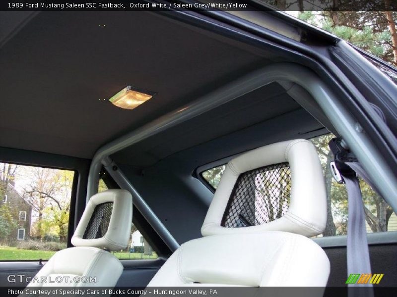  1989 Mustang Saleen SSC Fastback Saleen Grey/White/Yellow Interior