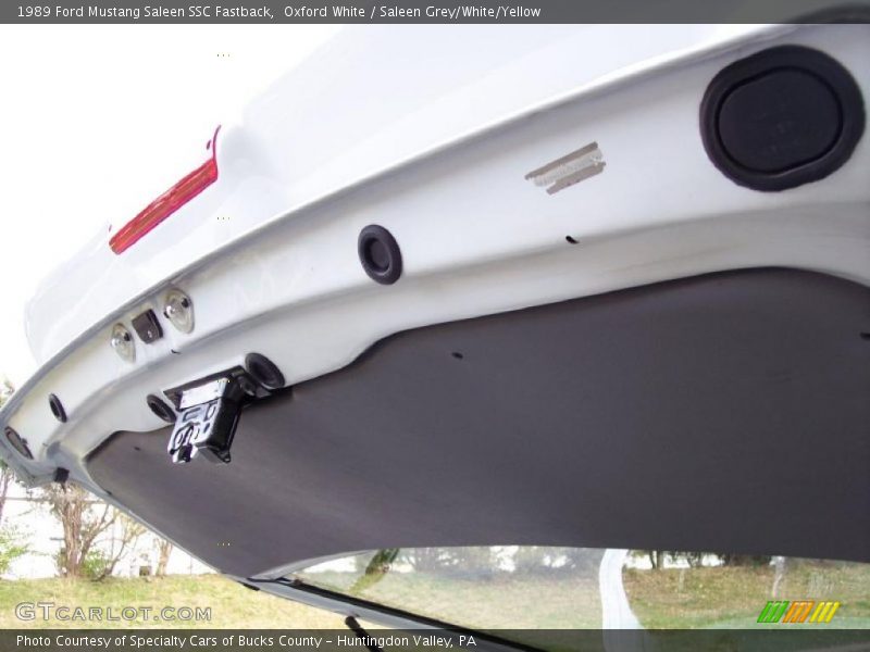  1989 Mustang Saleen SSC Fastback Trunk