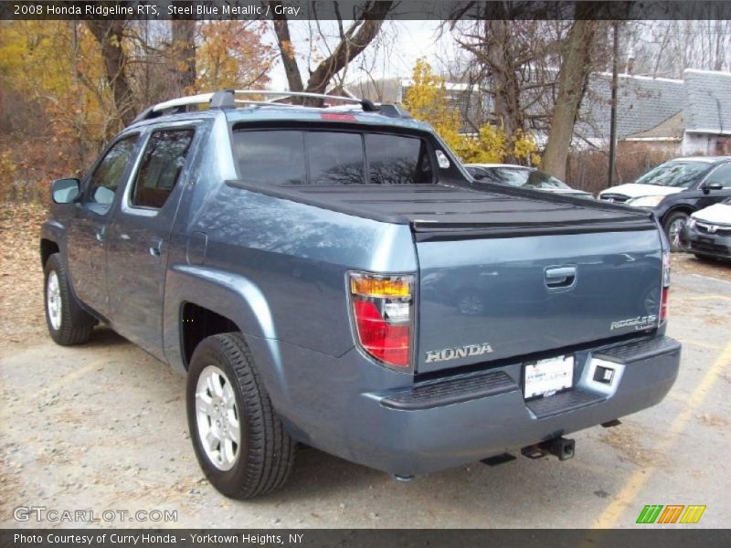 Steel Blue Metallic / Gray 2008 Honda Ridgeline RTS