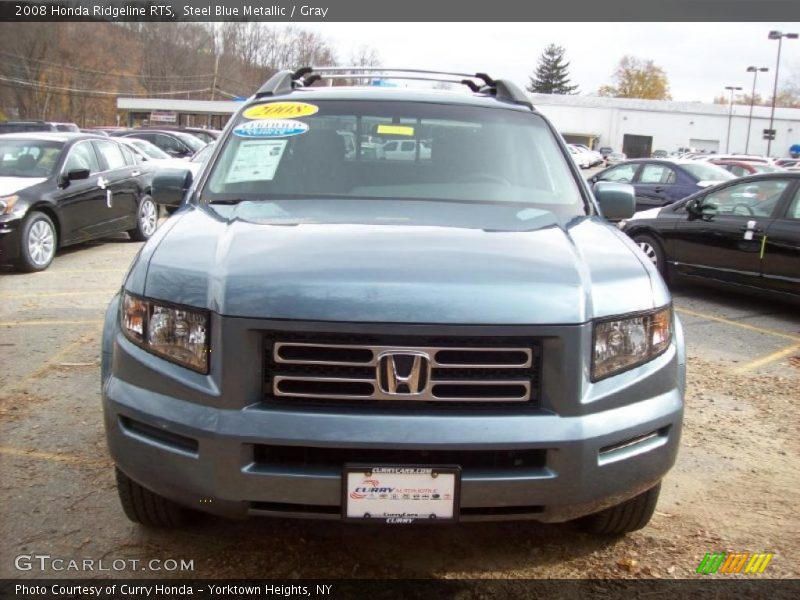 Steel Blue Metallic / Gray 2008 Honda Ridgeline RTS
