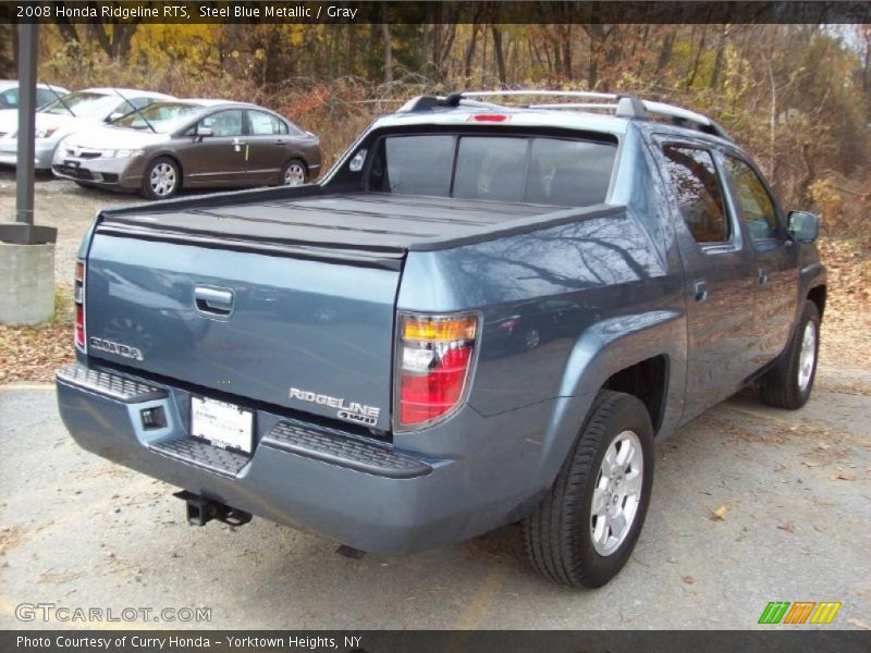 Steel Blue Metallic / Gray 2008 Honda Ridgeline RTS