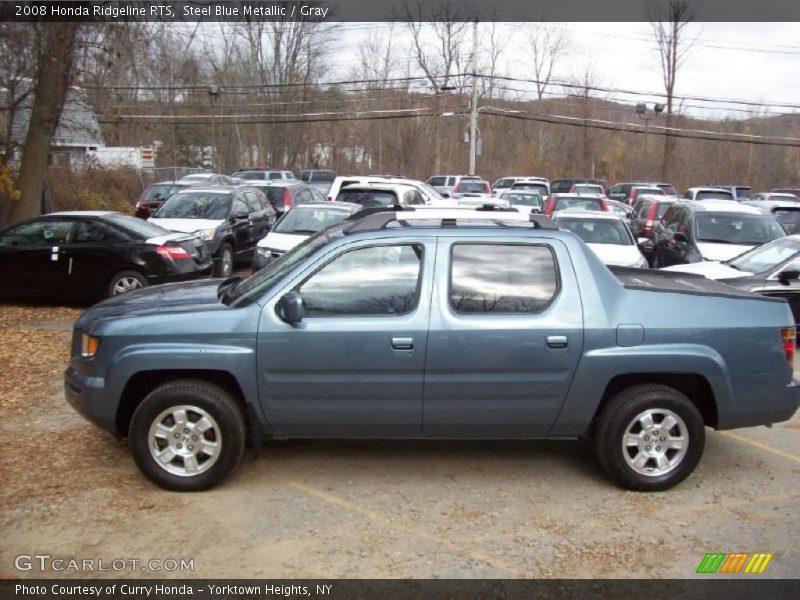 Steel Blue Metallic / Gray 2008 Honda Ridgeline RTS