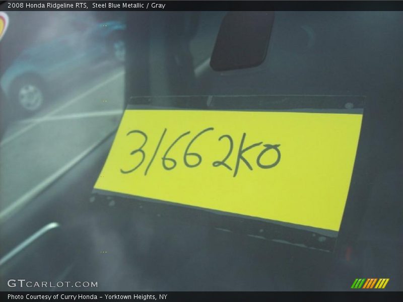 Steel Blue Metallic / Gray 2008 Honda Ridgeline RTS