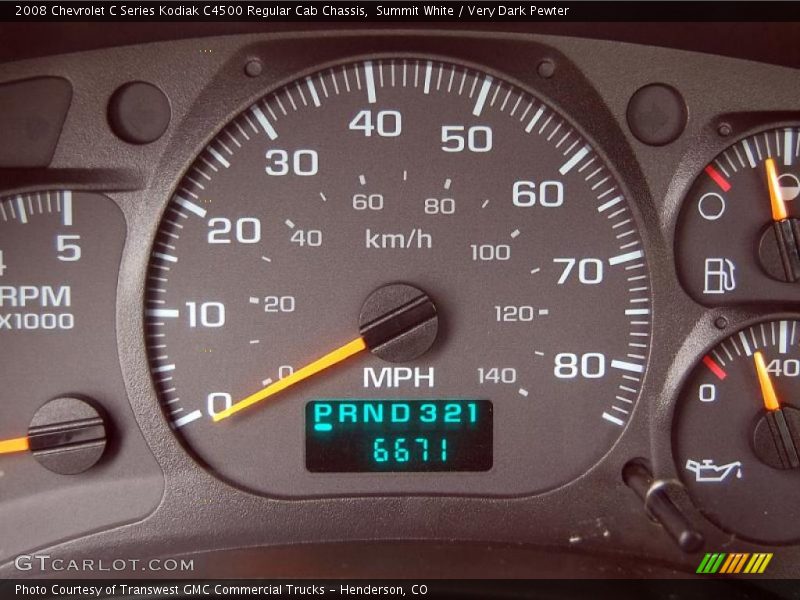  2008 C Series Kodiak C4500 Regular Cab Chassis C4500 Regular Cab Chassis Gauges