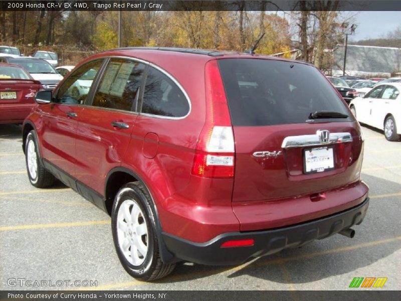 Tango Red Pearl / Gray 2009 Honda CR-V EX 4WD