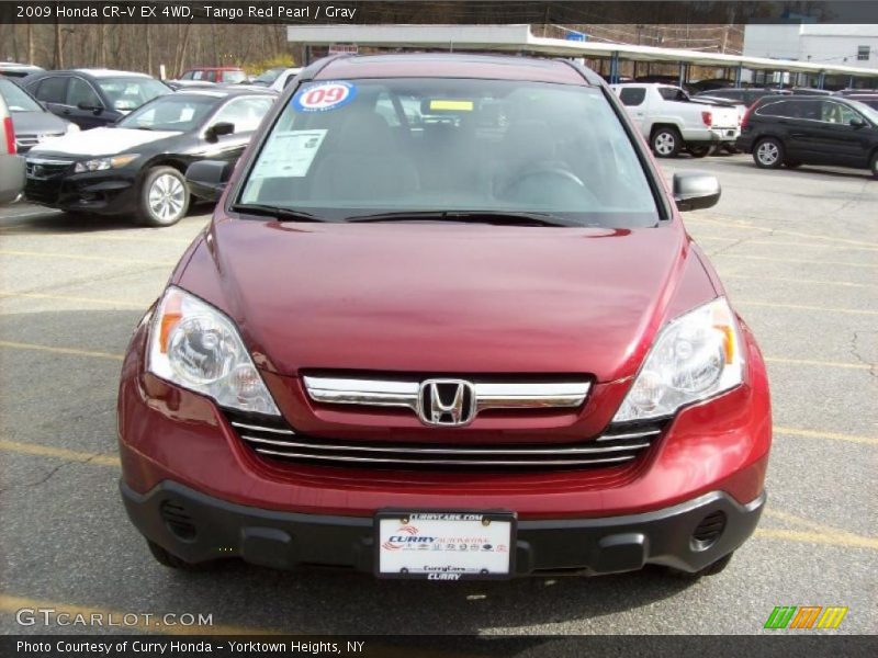 Tango Red Pearl / Gray 2009 Honda CR-V EX 4WD