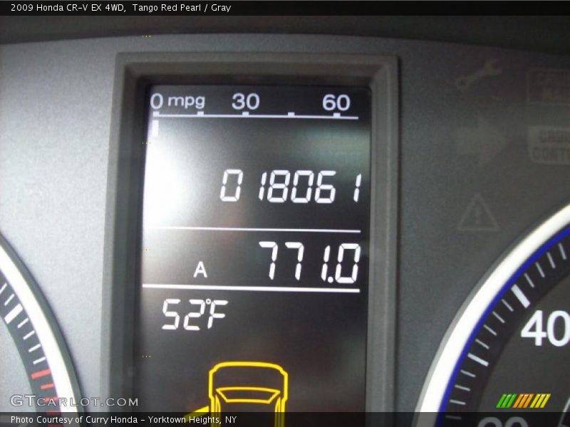 Tango Red Pearl / Gray 2009 Honda CR-V EX 4WD