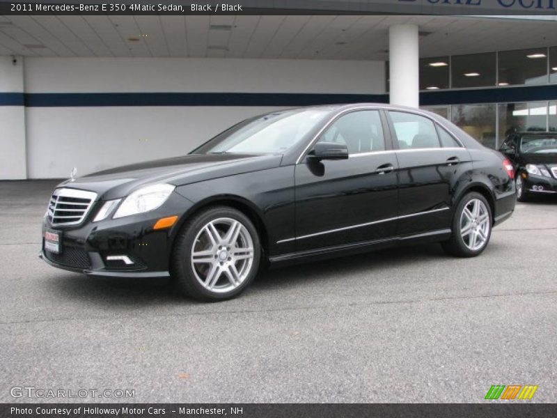 Black / Black 2011 Mercedes-Benz E 350 4Matic Sedan