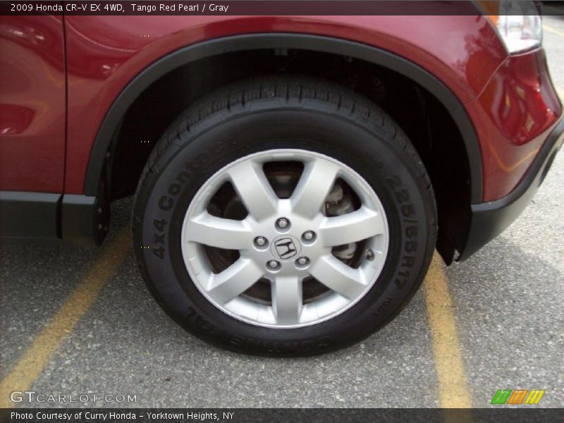 Tango Red Pearl / Gray 2009 Honda CR-V EX 4WD