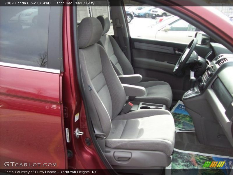 Tango Red Pearl / Gray 2009 Honda CR-V EX 4WD