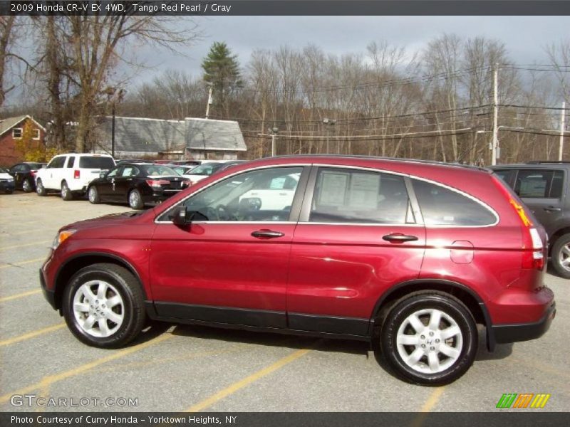 Tango Red Pearl / Gray 2009 Honda CR-V EX 4WD