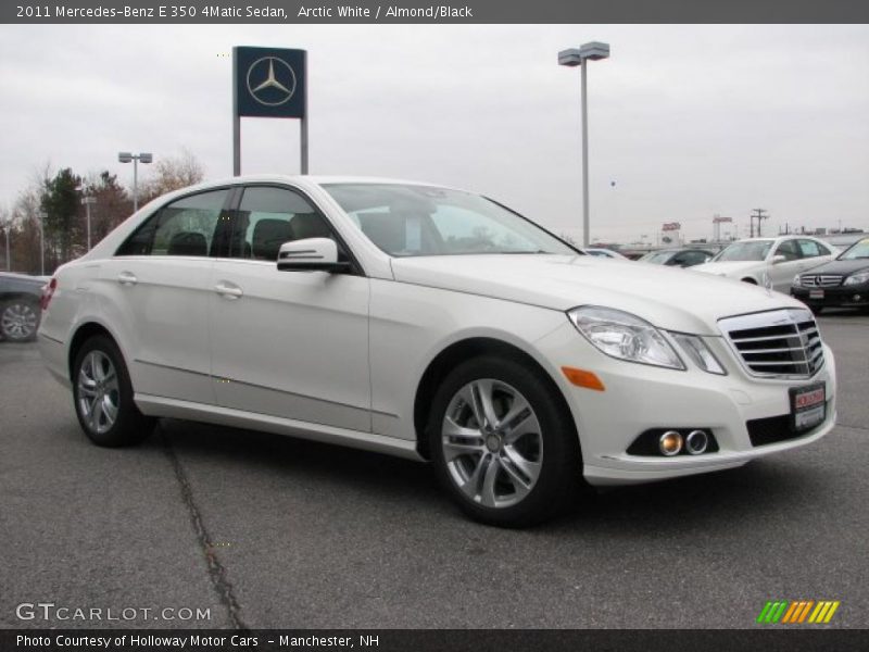 Arctic White / Almond/Black 2011 Mercedes-Benz E 350 4Matic Sedan